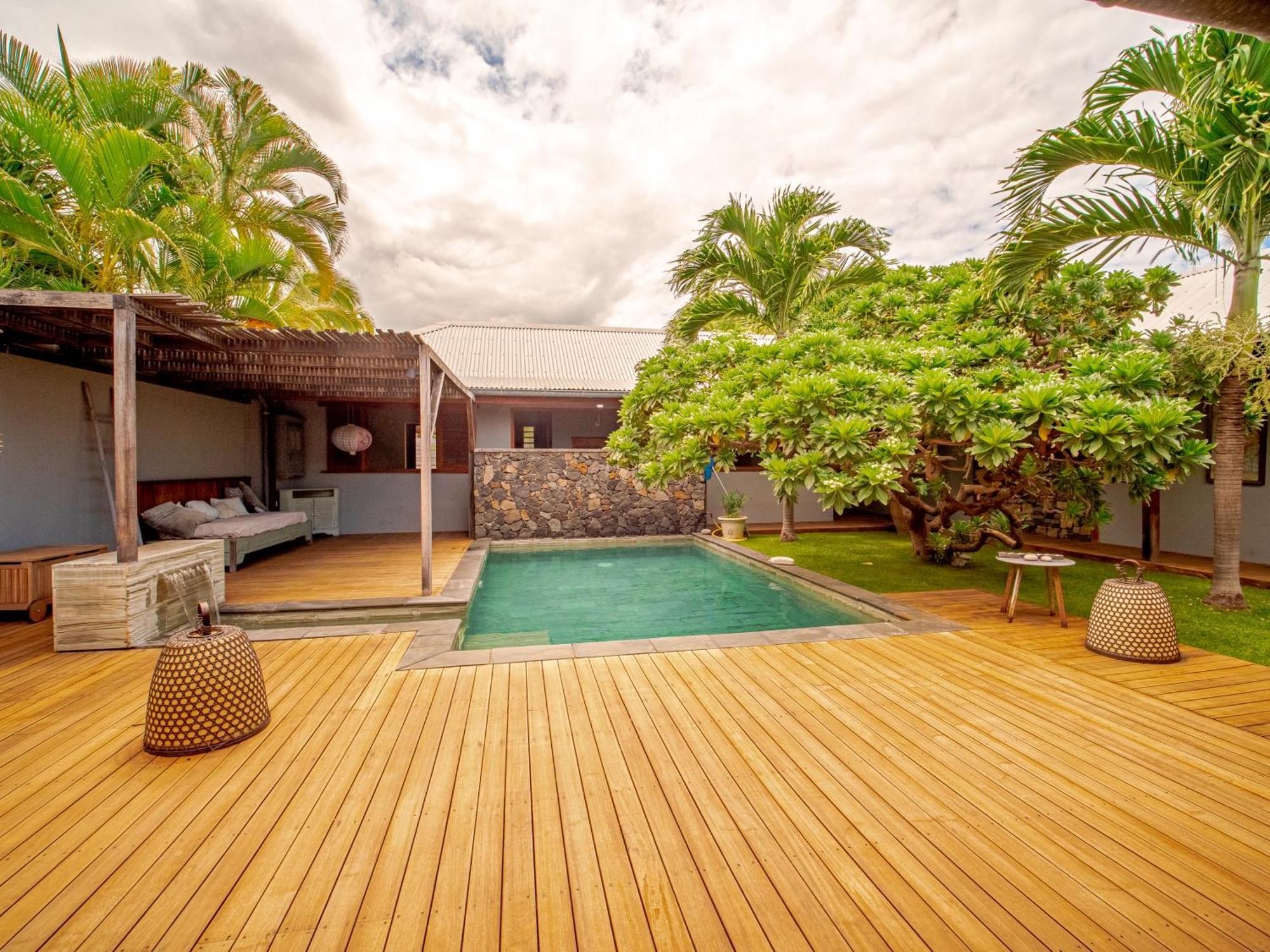 La Kaz Veloutier - Villa 4 Chambres Avec Piscine La Saline Le Bains Buitenkant foto