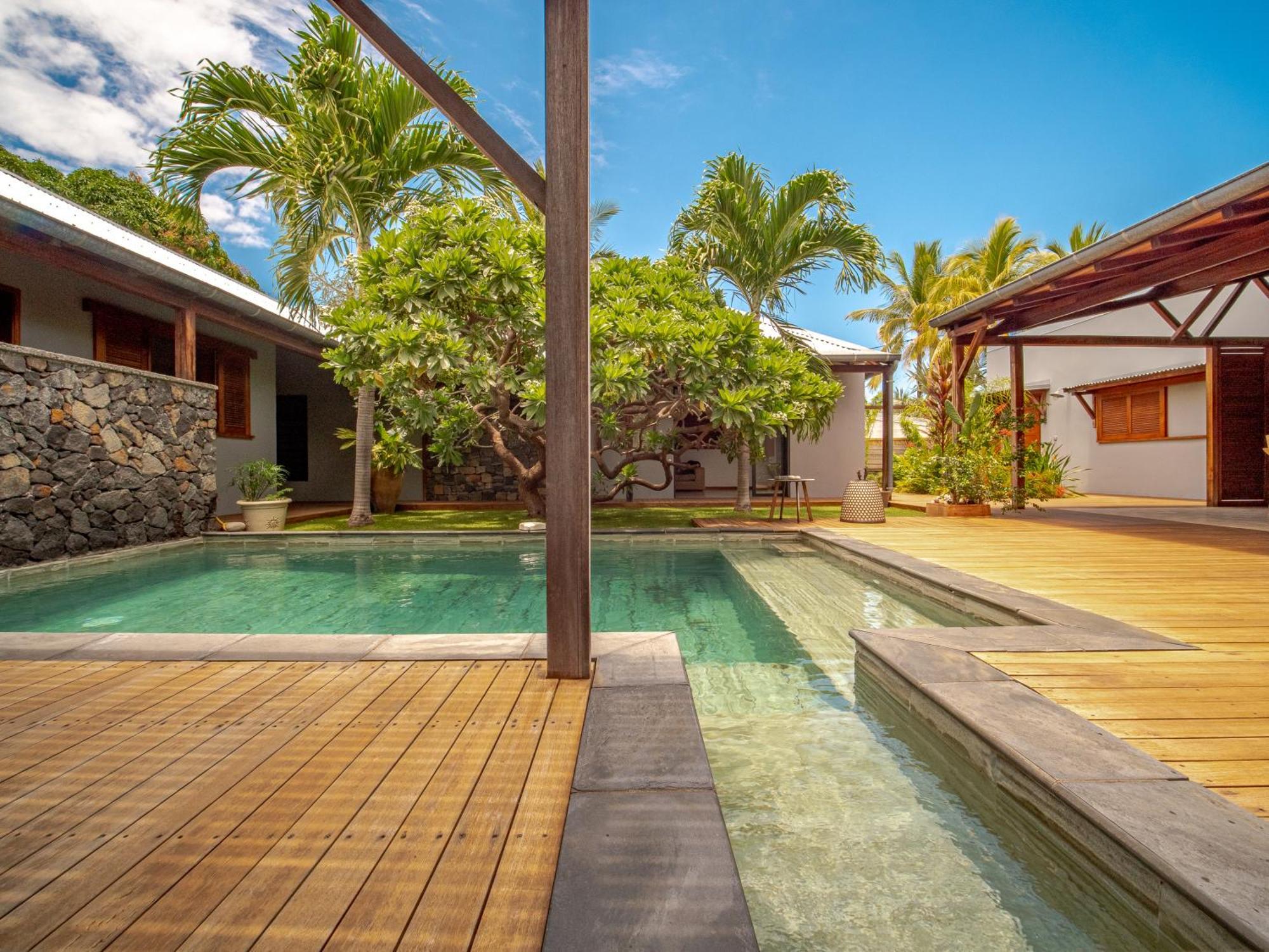 La Kaz Veloutier - Villa 4 Chambres Avec Piscine La Saline Le Bains Buitenkant foto